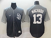 Padres 13 Manny Machado Gray Drift Fashion Jersey (1),baseball caps,new era cap wholesale,wholesale hats